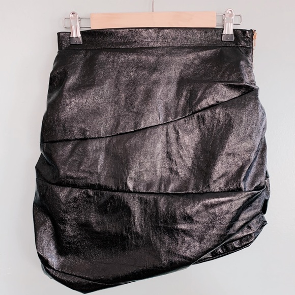Princess Polly Dresses & Skirts - NWOT Princess Polly Black Leather Mini Skirt
